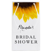 Rustikale Sonnenblume | Brautparty-Geschenktasche Kleine Geschenktüte (Rückseite)