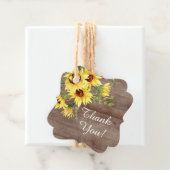 Rustikale Sonnenblume Brautparty Gevor Geschenk Ta Geschenkanhänger (Beispiel)