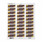 Rustikale Sonnenblume Burgund Rose Wood (Vorne)