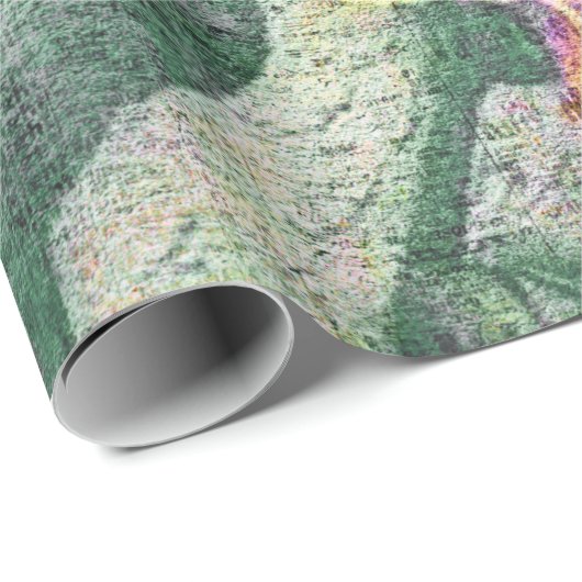 Rustikale Sonnenblume Butterfly Bold Ephemera Geschenkpapier (Rolleneckpunkt)