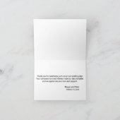 Rustikale Sonnenblume Dankeskarte (Innenseite)