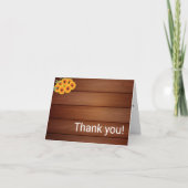 Rustikale Sonnenblume Dankeskarte (Vorderseite)