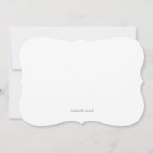 Rustikale Sonnenblume Denim Bridal Dusche Einladun Einladung (Rückseite)