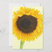 Rustikale Sonnenblume Einladung (Rückseite)