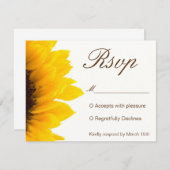 Rustikale Sonnenblume Einladung UAWG (Vorne/Hinten)