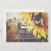 Rustikale Sonnenblume Elegantes Brautparty Einladung (Vorderseite)