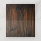 Rustikale Sonnenblume Empfang Platzkarte (Innenseite Aufgefaltet)