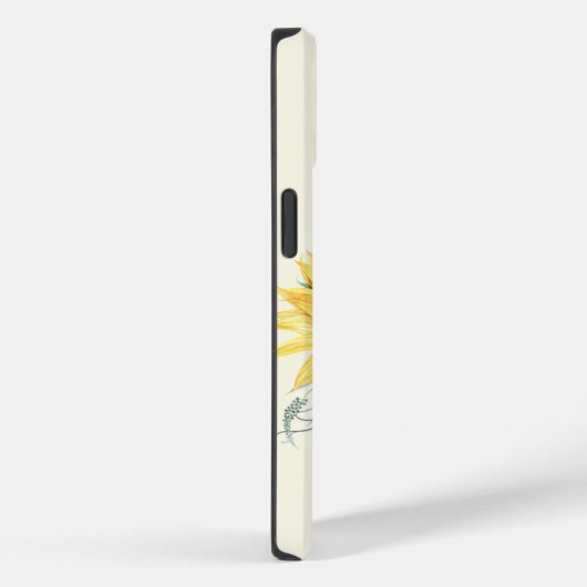 Rustikale Sonnenblume Eukalyptus Grüne Personalisi Case-Mate iPhone Hülle (Rückseite / Rechts)