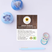 Rustikale Sonnenblume, Gartenzentrum, Gartenbaubet Flyer (Einzeln)