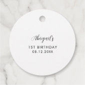 Rustikale Sonnenblume Geburtstagsbegüterungstags Geschenkanhänger (Rückseite)