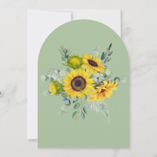 Rustikale Sonnenblume Geburtstagsparty Einladung (Rückseite)