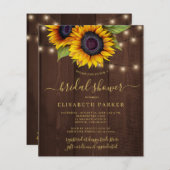 Rustikale Sonnenblume HAUSHALT Brause Dusche Einla (Vorne/Hinten)