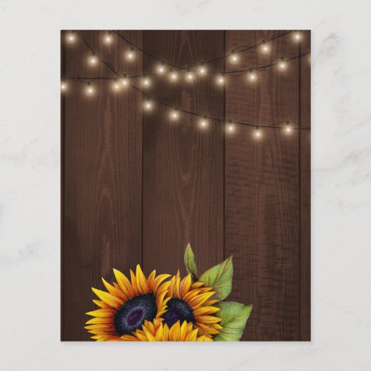 Rustikale Sonnenblume HAUSHALT Brause Dusche Einla (Rückseite)