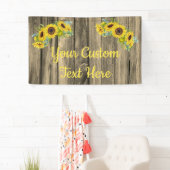 Rustikale Sonnenblume Jubiläum Party Fotobooth Pro Banner (Insitu)