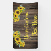 Rustikale Sonnenblume Jubiläum Party Fotobooth Pro Banner (Vertikal)