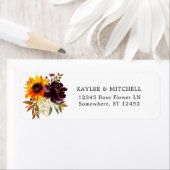 Rustikale Sonnenblume Lila 3 Rücksendeadresse (Insitu)