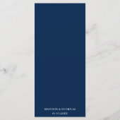 Rustikale Sonnenblume Menükarte (Rückseite)