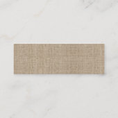 Rustikale Sonnenblume Mini-Visitenkarte Mini Visitenkarte (Rückseite)