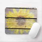 Rustikale Sonnenblume Mousepad (Mit Mouse)