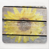 Rustikale Sonnenblume Mousepad (Vorne)