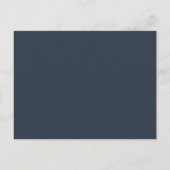 Rustikale Sonnenblume | Navy Dankeschön Empfang Ca Postkarte (Rückseite)