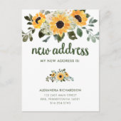 Rustikale Sonnenblume | Neue Ankündigung zur Adres (Vorderseite)