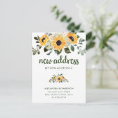 Rustikale Sonnenblume | Neue Ankündigung zur Adres (Stehend Vorderseite)