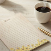 Rustikale Sonnenblume Notizblock