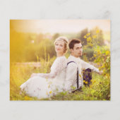 Rustikale Sonnenblume | PAPIER Wedding Dankeschön  (Hinten)