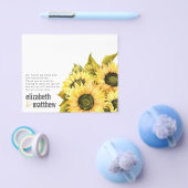 Rustikale Sonnenblume | PAPIER Wedding Dankeschön  (Einzeln)