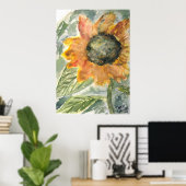 rustikale Sonnenblume Poster (Heimbüro)