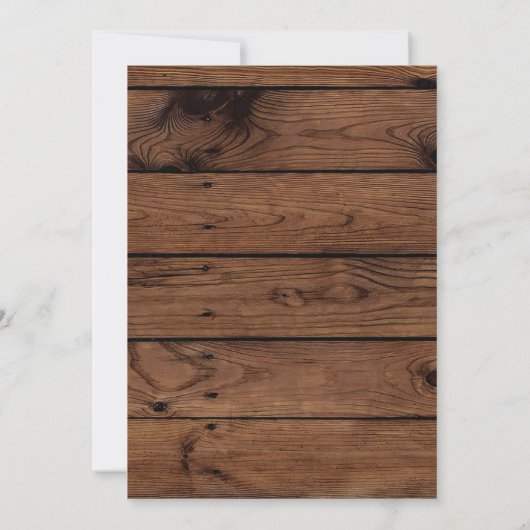 Rustikale Sonnenblume Probe Abendessen Einladung (Rückseite)