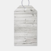 Rustikale Sonnenblume Rote Rose Danke Gastgeschenk Geschenkanhänger (Rückseite)