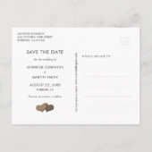 Rustikale Sonnenblume Save the Date Foto Postkarte (Rückseite)