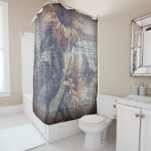 Rustikale Sonnenblume Schmetterling Ephemera Duschvorhang (Beispiel)