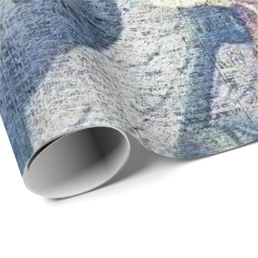 Rustikale Sonnenblume Schmetterling Ephemere Geschenkpapier (Rolleneckpunkt)