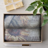 Rustikale Sonnenblume Schmetterling Ephemeride Dec Seidenpapier (Geschenk)