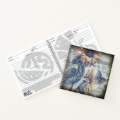 Rustikale Sonnenblume Schmetterling Ephemeride Rez Notizblock (Innenseite)