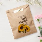 Rustikale Sonnenblume Sweet Baby Dusche Geschenktütchen (Versiegelt)