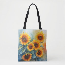 Rustikale Sonnenblume Tasche