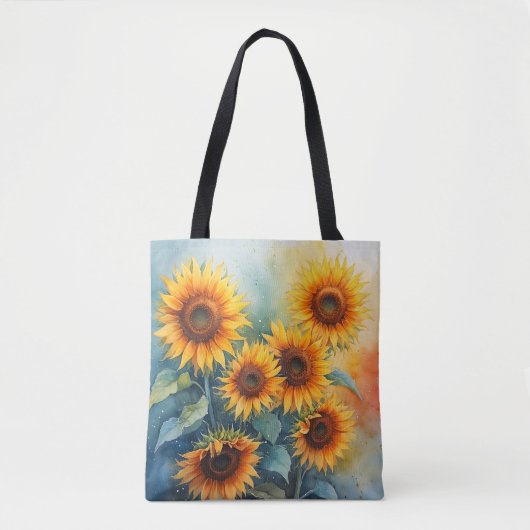 Rustikale Sonnenblume Tasche (Vorderseite)