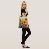 Rustikale Sonnenblume Tasche (Am Model)