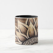 Rustikale Sonnenblume-Tasse Tasse (Zentrum)