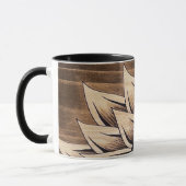 Rustikale Sonnenblume-Tasse Tasse (Links)