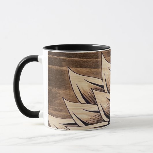 Rustikale Sonnenblume-Tasse Tasse (Links)