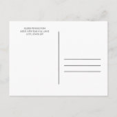 Rustikale Sonnenblume Trunk Party Dorm Dusche Einladungspostkarte (Rückseite)