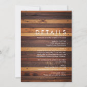 Rustikale Sonnenblume und Creme Rose Einladung Hoc (Rückseite)