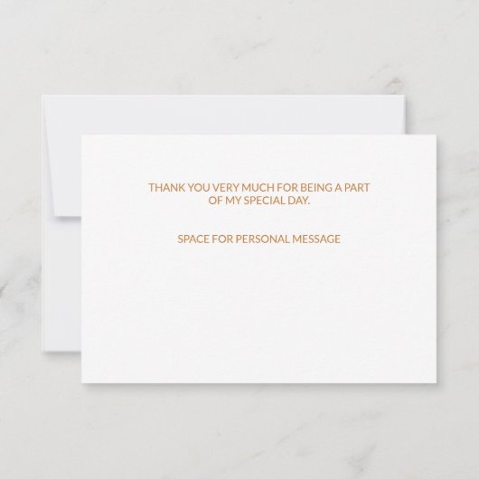 Rustikale Sonnenblume und Gras Dankeschön Karte (Rückseite)