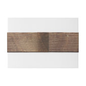 Rustikale Sonnenblume und Rote Rosen Blütenband Einladungsbanderole (Rückseitenbeispiel)