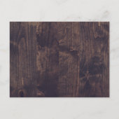 Rustikale Sonnenblume | Wood Dankeschön Empfang Ca Postkarte (Rückseite)